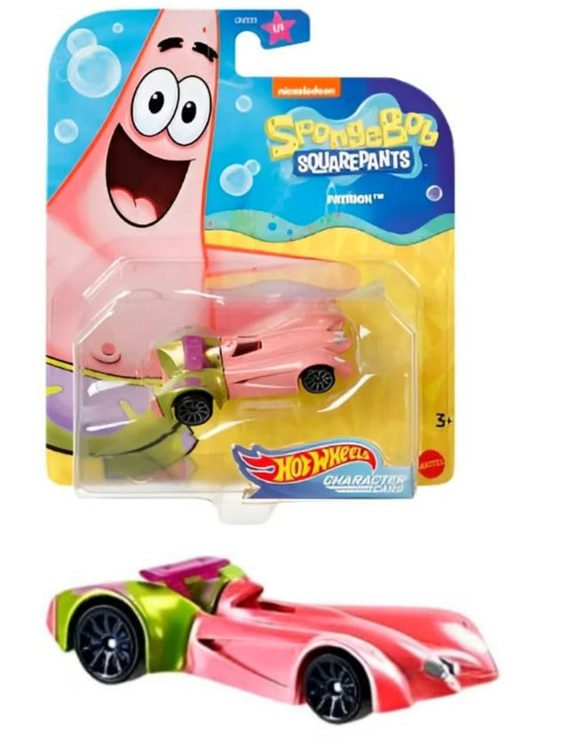 Hot Wheels Underwater Wheels SpongeBob SquarePants 6-Car Bundle – SpongeBob, Patrick, Squidward, Plankton, Mr. Krabs, Sandy