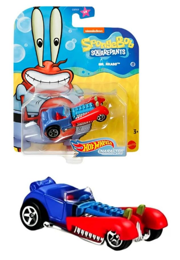Hot Wheels Underwater Wheels SpongeBob SquarePants 6-Car Bundle – SpongeBob, Patrick, Squidward, Plankton, Mr. Krabs, Sandy