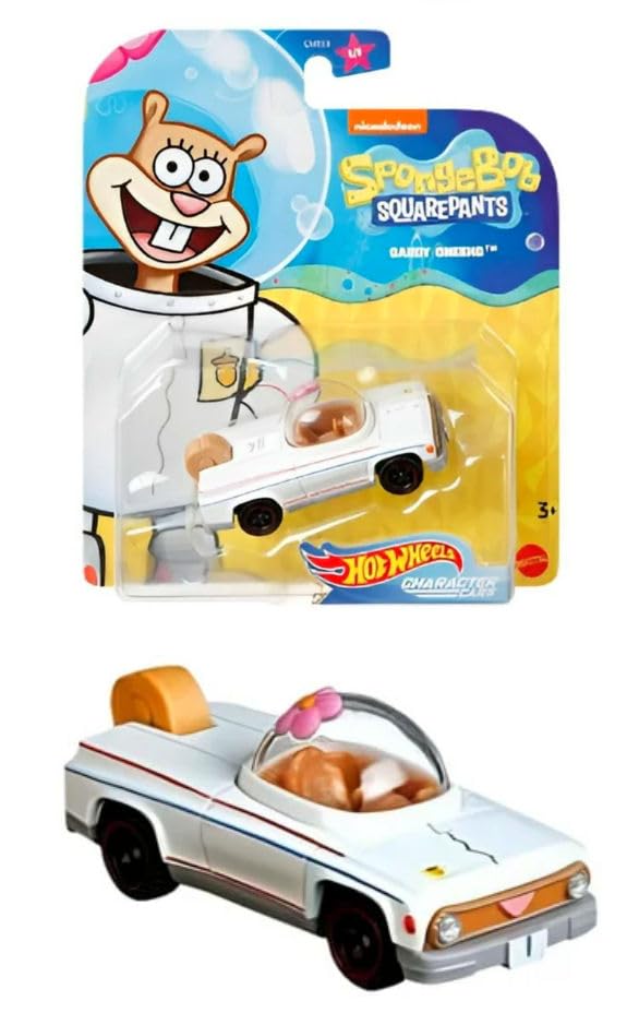 Hot Wheels Underwater Wheels SpongeBob SquarePants 6-Car Bundle – SpongeBob, Patrick, Squidward, Plankton, Mr. Krabs, Sandy