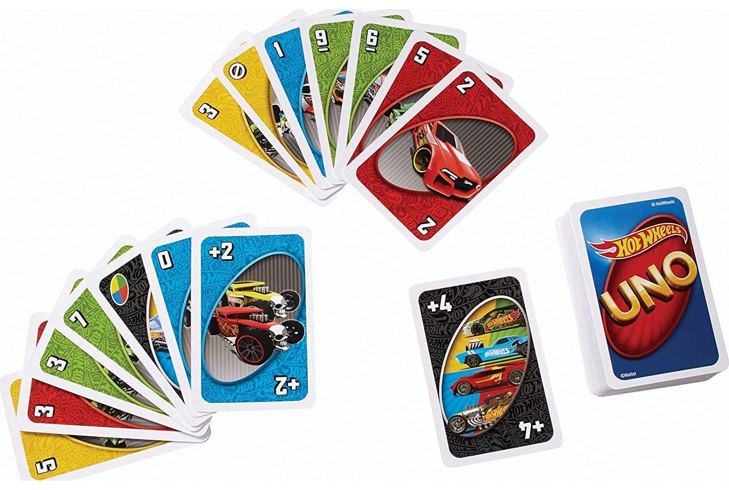 Hot Wheels UNO Matching Card Game - 112 Cards, Special Edition for Game Night