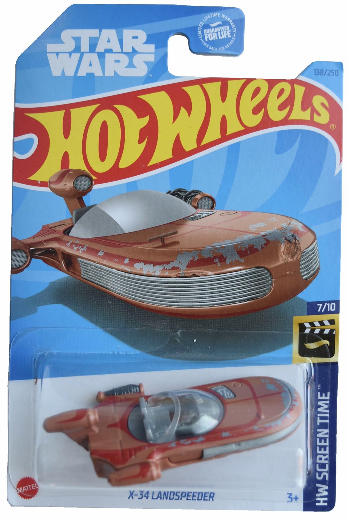 Hot Wheels X-34 Landspeeder 1:64 Die-Cast – HW Screen Time 7/10 Collectible Car