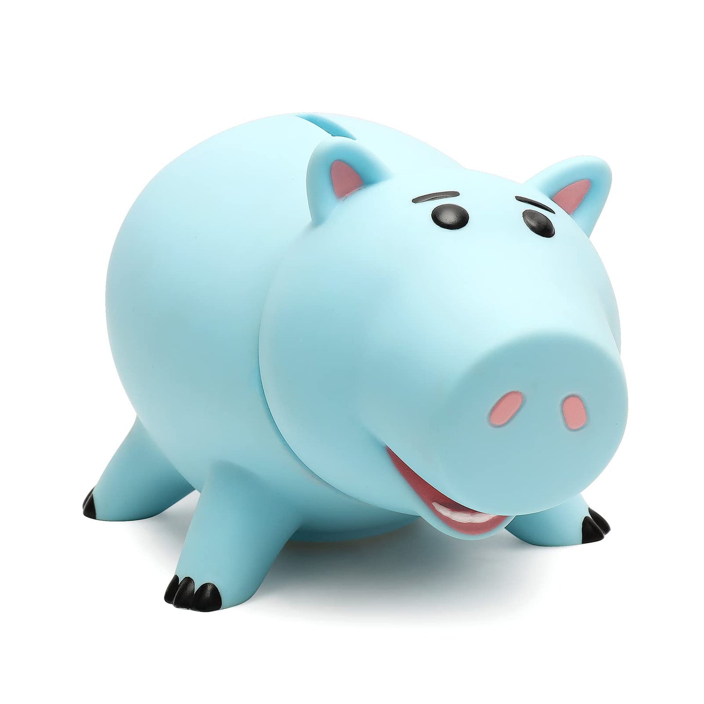 HOTFUN Hamm Piggy Bank Blue – Cute Unbreakable Plastic Coin Bank for Kids