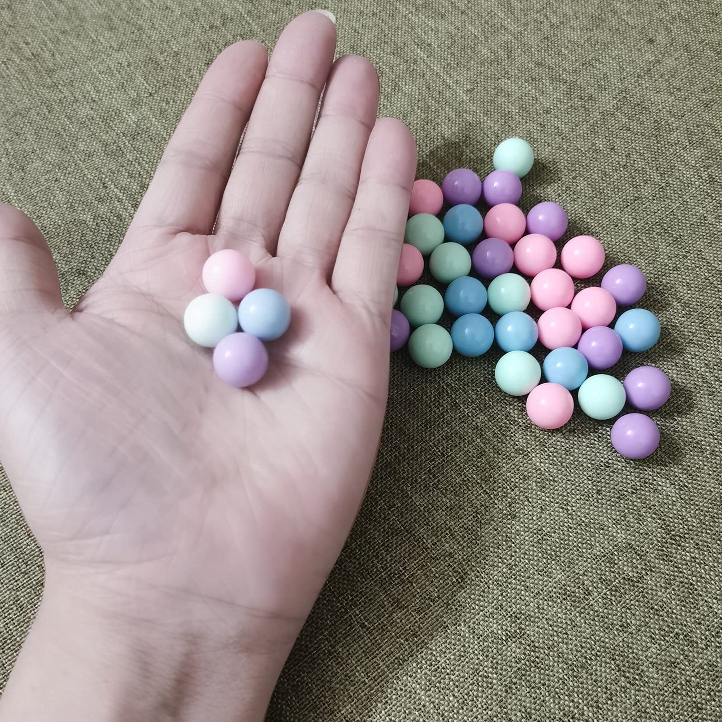 Hotusi 40Pcs Replacement Marbles for Hungry Hungry Hippos – 13.5mm Acrylic, Multicolor