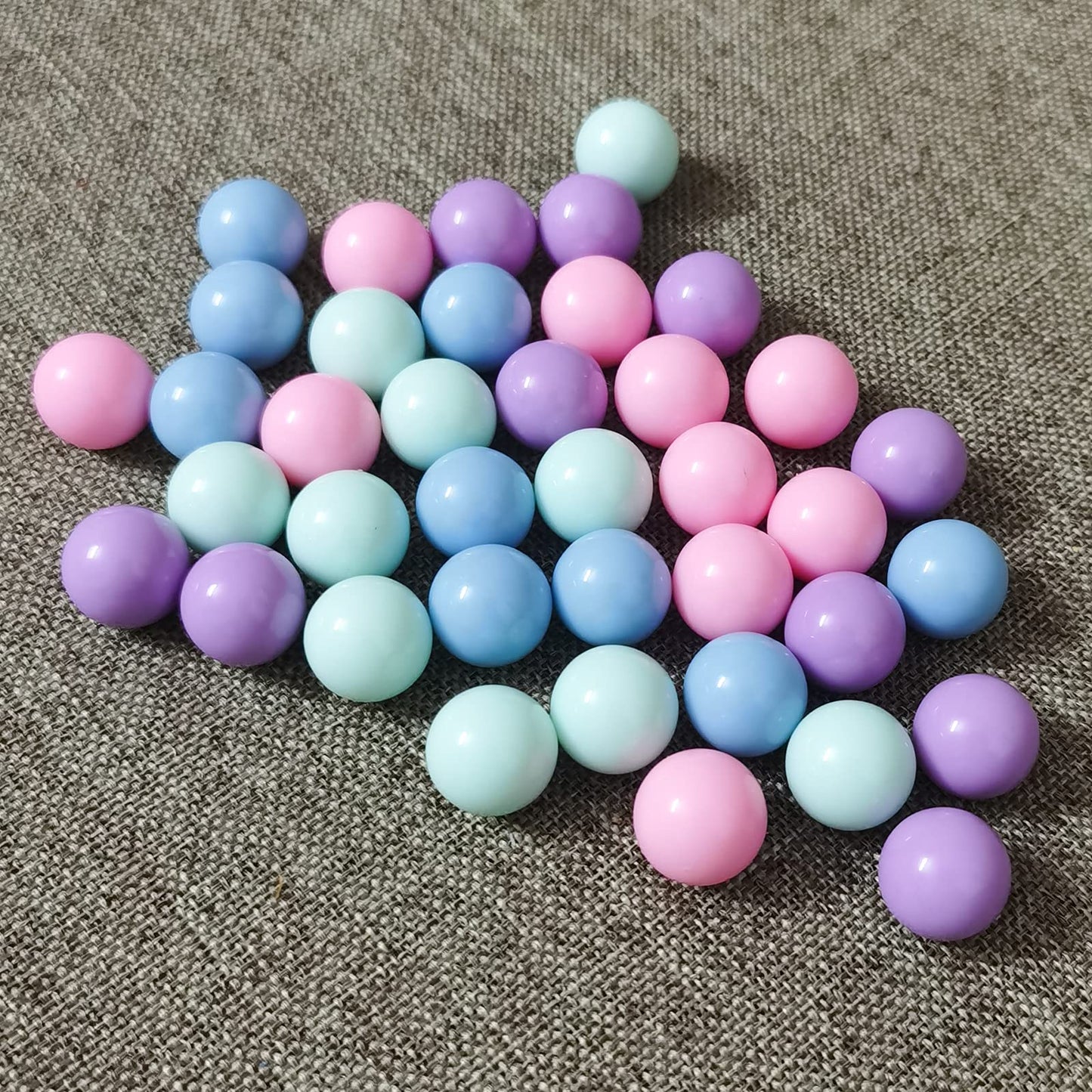 Hotusi 40Pcs Replacement Marbles for Hungry Hungry Hippos – 13.5mm Acrylic, Multicolor