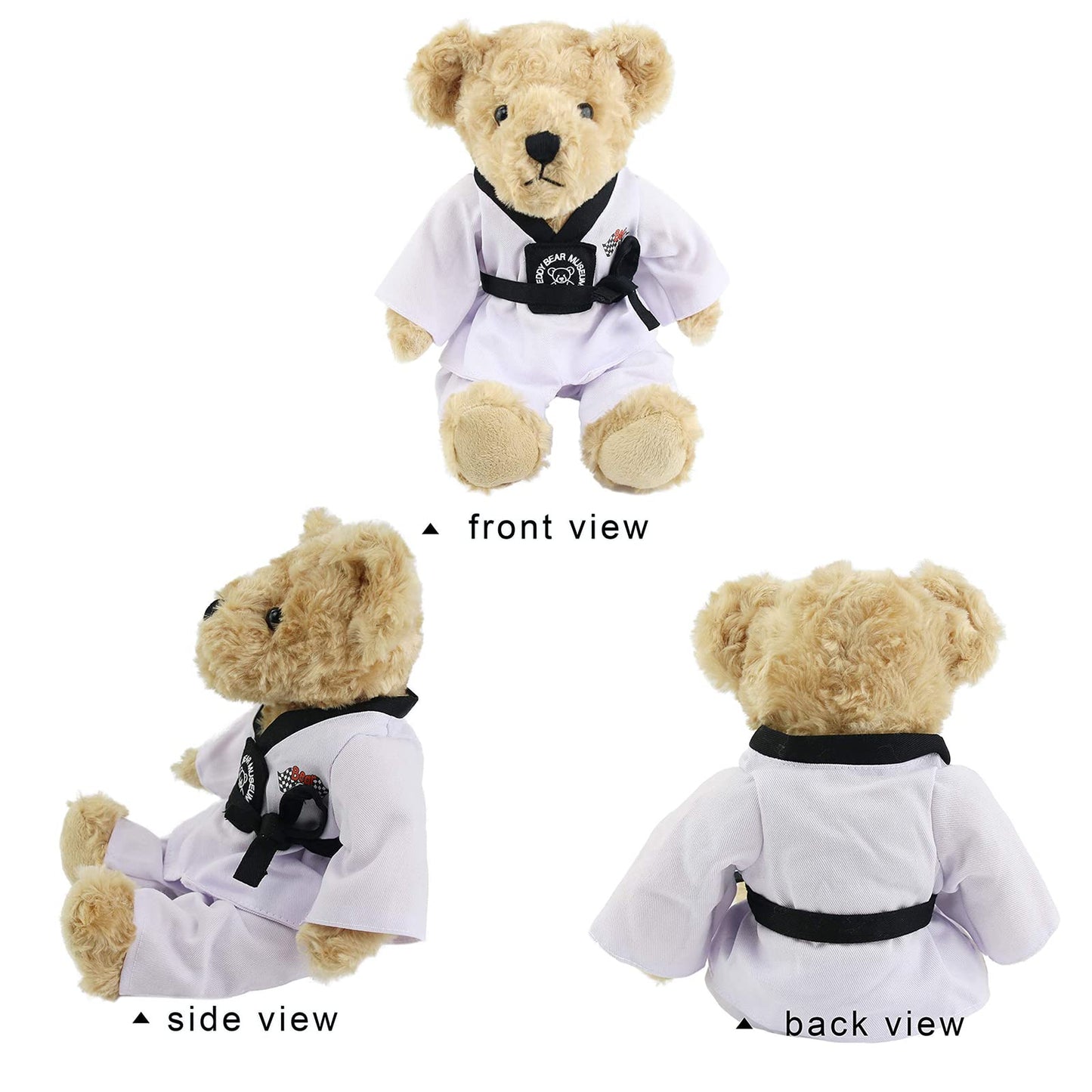 Houwsbaby Taekwondo Teddy Bear – 8-Inch Martial Arts Plush Gift