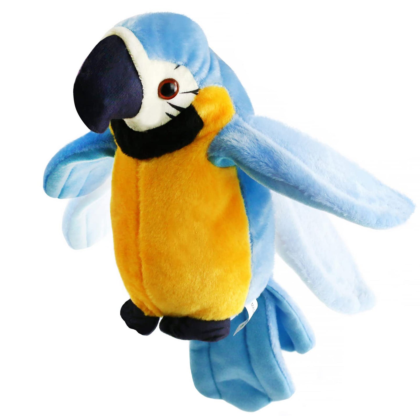 Houwsbaby 9'' Talking Parrot Plush – Interactive Recording Macaw Toy for Kids