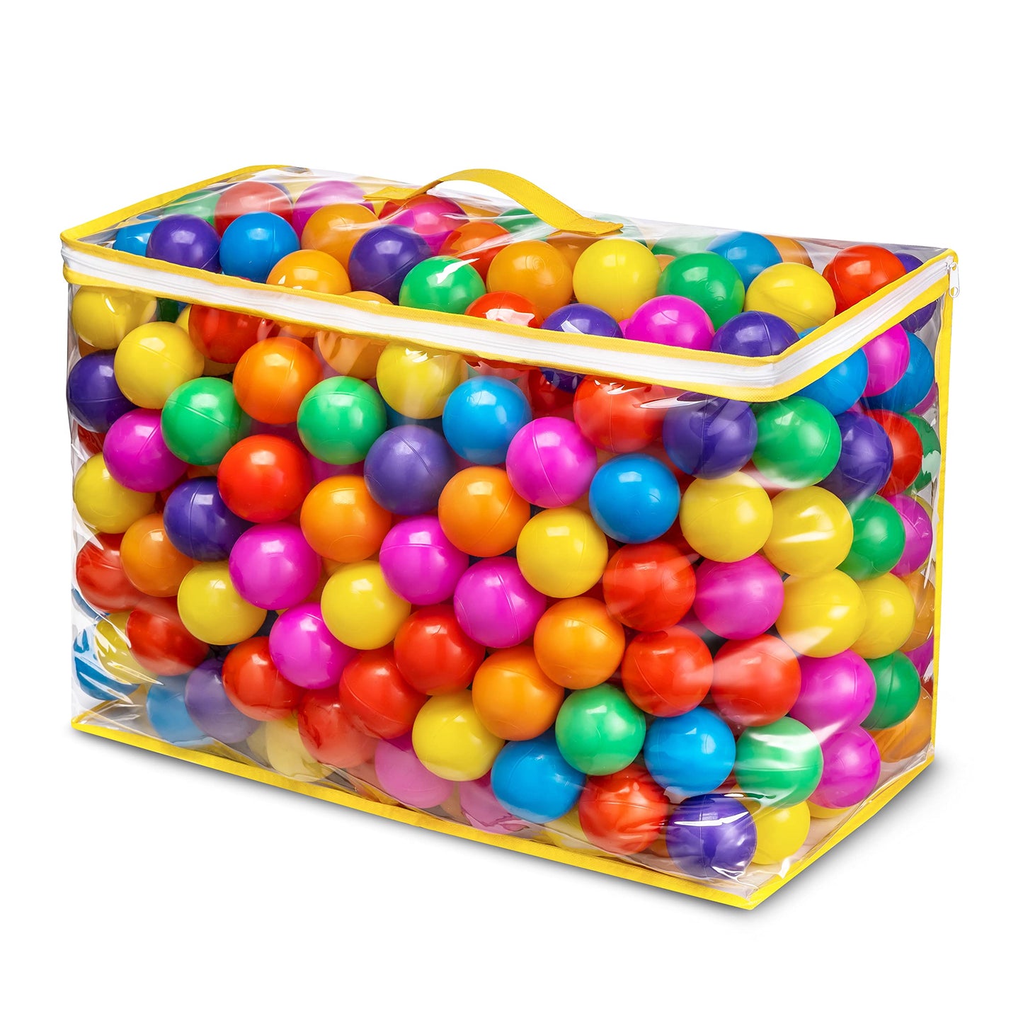 Hovenlay Ball Pit Balls – 7 Colors, BPA & Phthalate Free, Crush-Proof Plastic (400 Balls) with Storage Bag