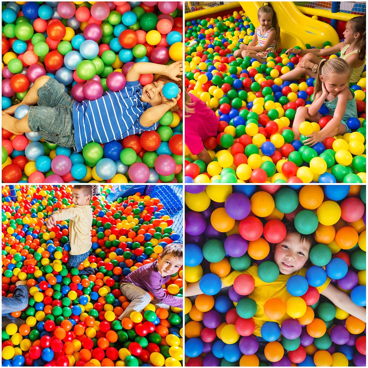 Hovenlay Ball Pit Balls – 7 Colors, BPA & Phthalate Free, Crush-Proof Plastic (400 Balls) with Storage Bag