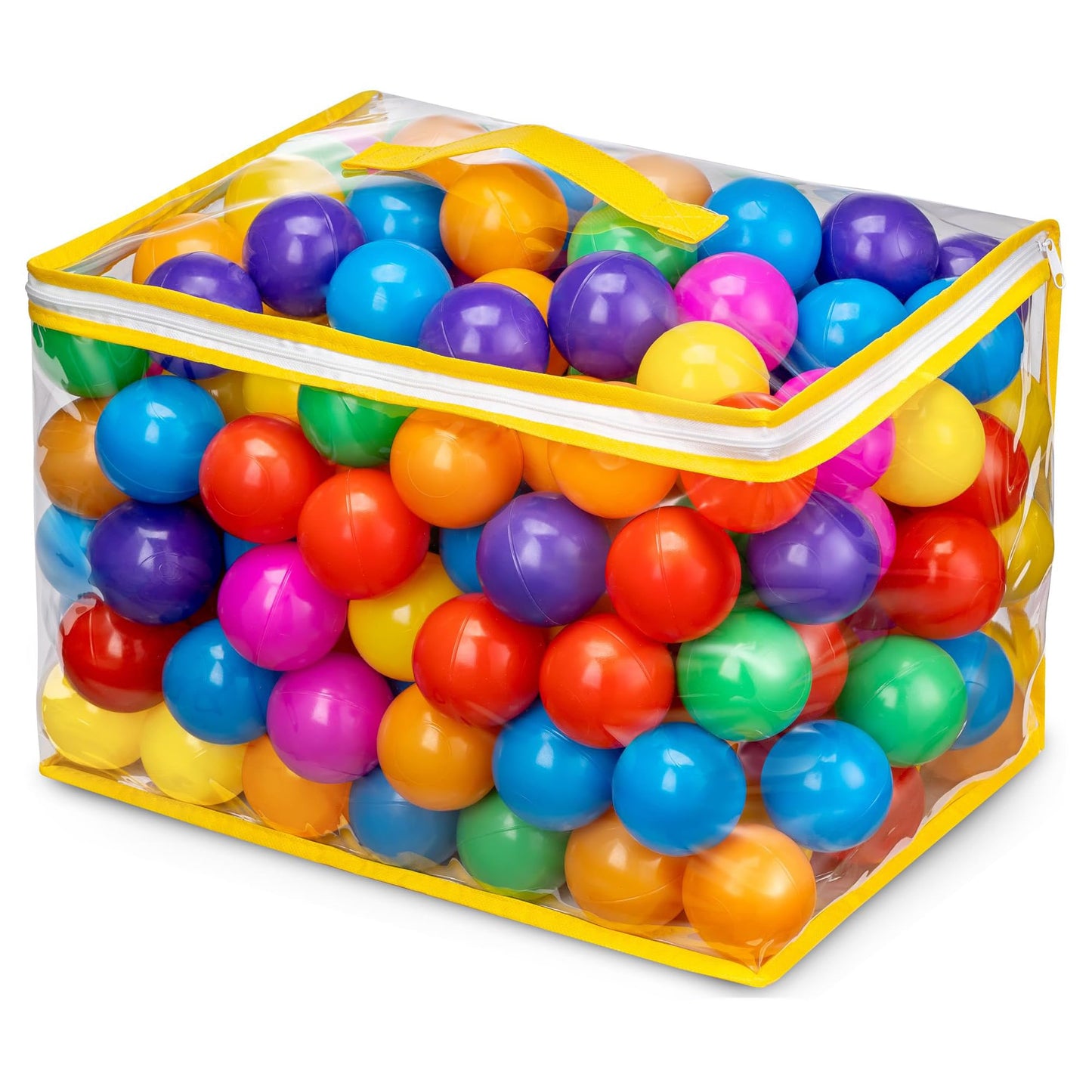 Hovenlay Ball Pit Balls – 7 Colors, BPA/Phthalate Free, Crush-Proof Plastic + Storage Bag