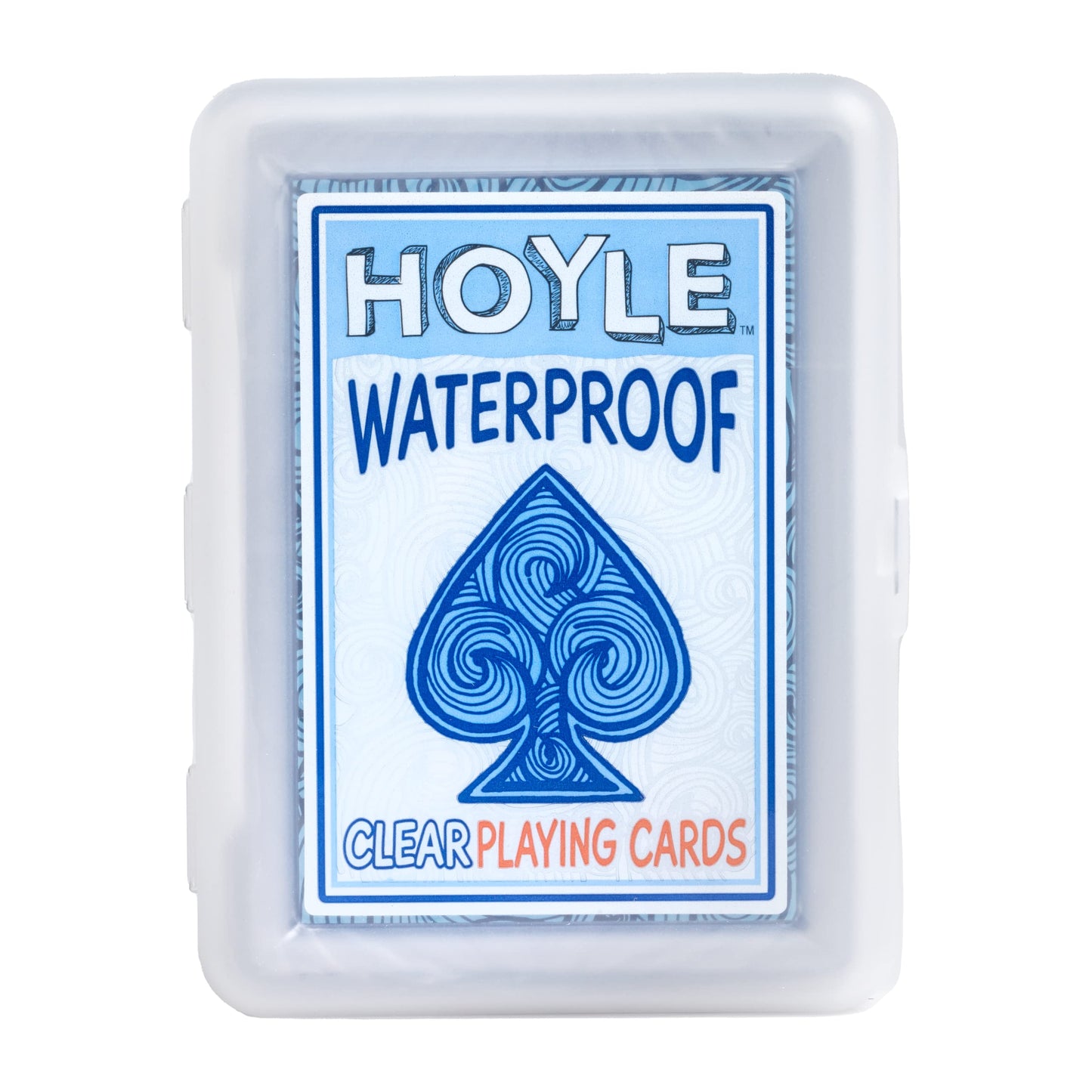 Hoyle Waterproof Playing Cards – Clear Plastic Deck for Outdoor & Travel Games