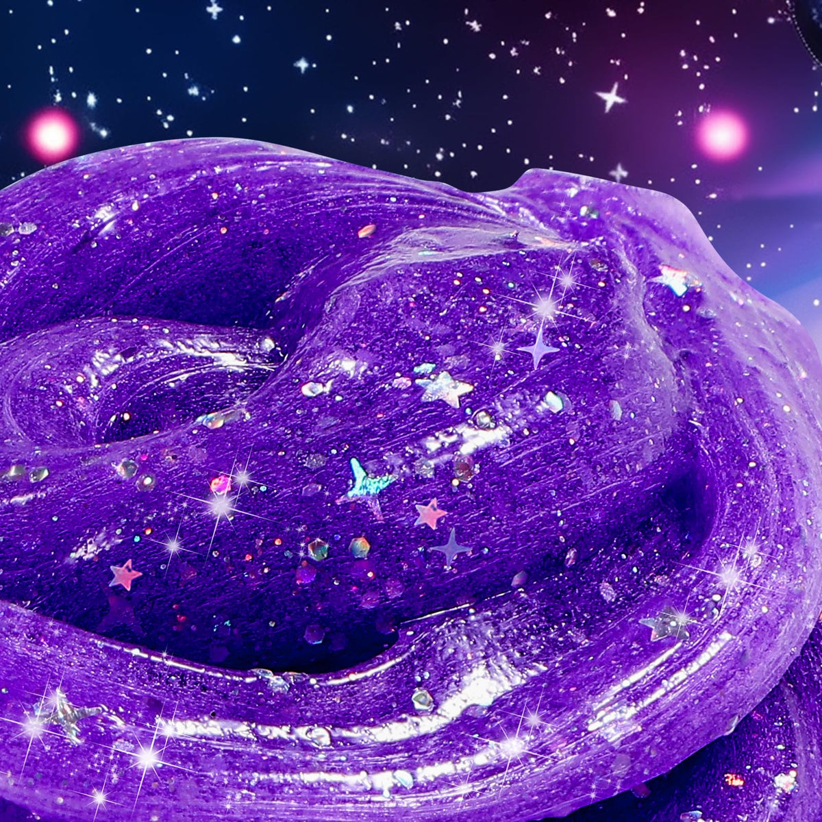 HPLTLKY 24 Pack Galaxy Star Slime – Non-Sticky Soft Sludge Toy for Kids