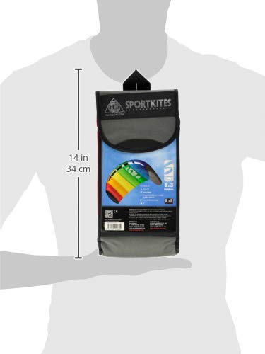HQ Kites Symphony Beach III 1.3 Stunt Kite 51 Inch Dual-Line Rainbow – Outdoor Fun