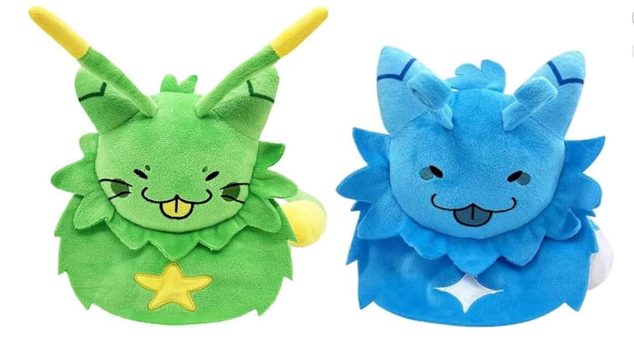 HQRYSH Gnarpy Plush - Regretavator Alien Cat Toy (Blue & Green)