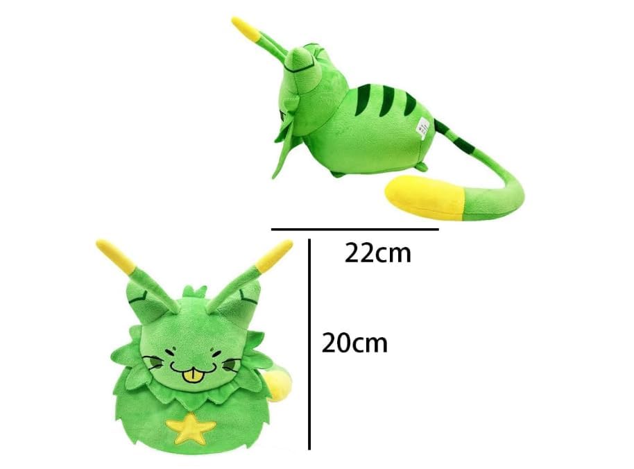 HQRYSH Gnarpy Plush – 8.6-Inch Green Alien Cat Plush Toy | Soft Collectible Gift