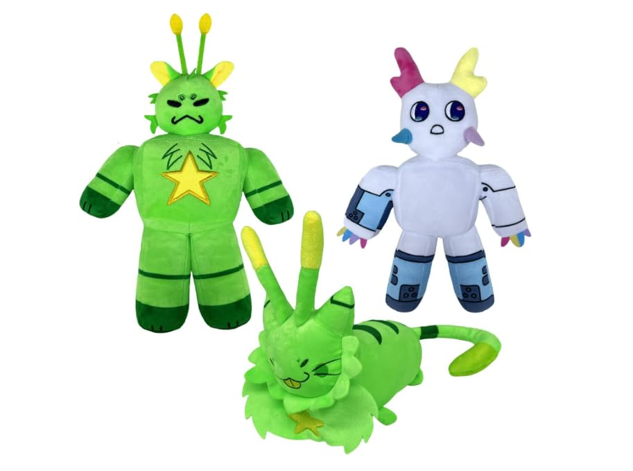 HQRYSH Gnarpy Plush - Regretavator Alien Cat Toy (Blue & Green)