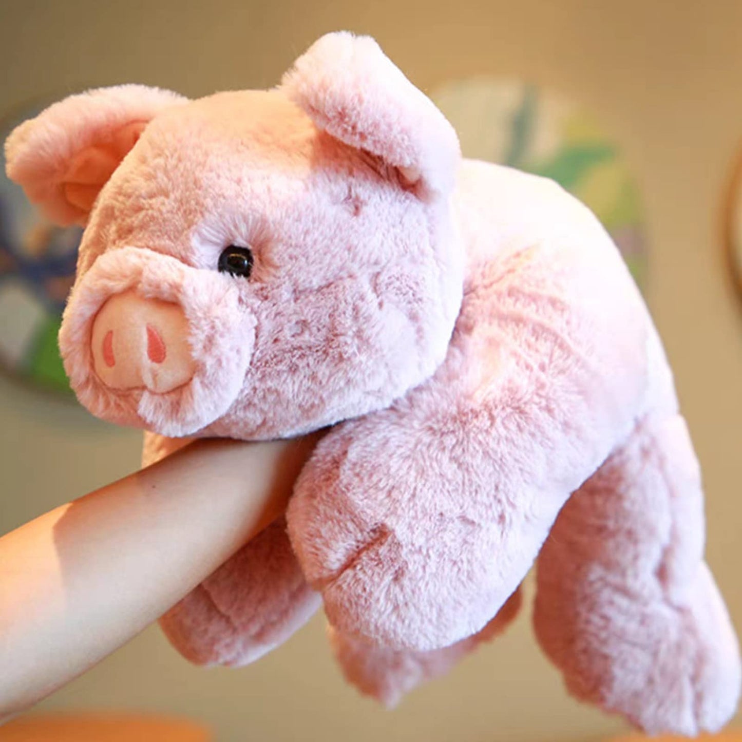 Hronsa Weighted Pig Plush Pillow – 29.5in, 6.2lbs, Soft Weighted Stuffed Animal