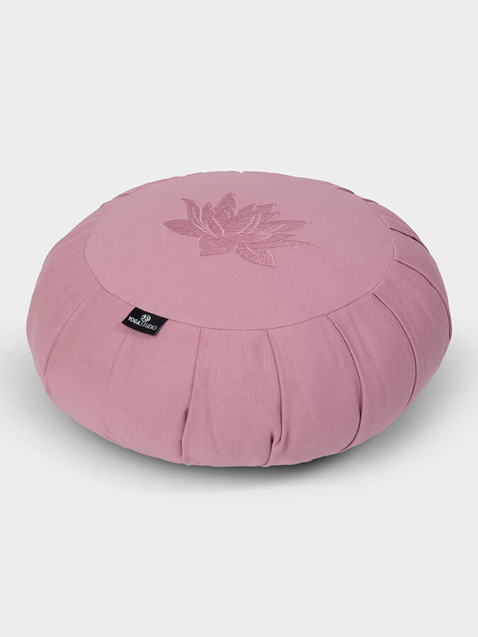 Yoga Studio GOTS Organic Cotton Round Lotus Zafu Buckwheat Cushion