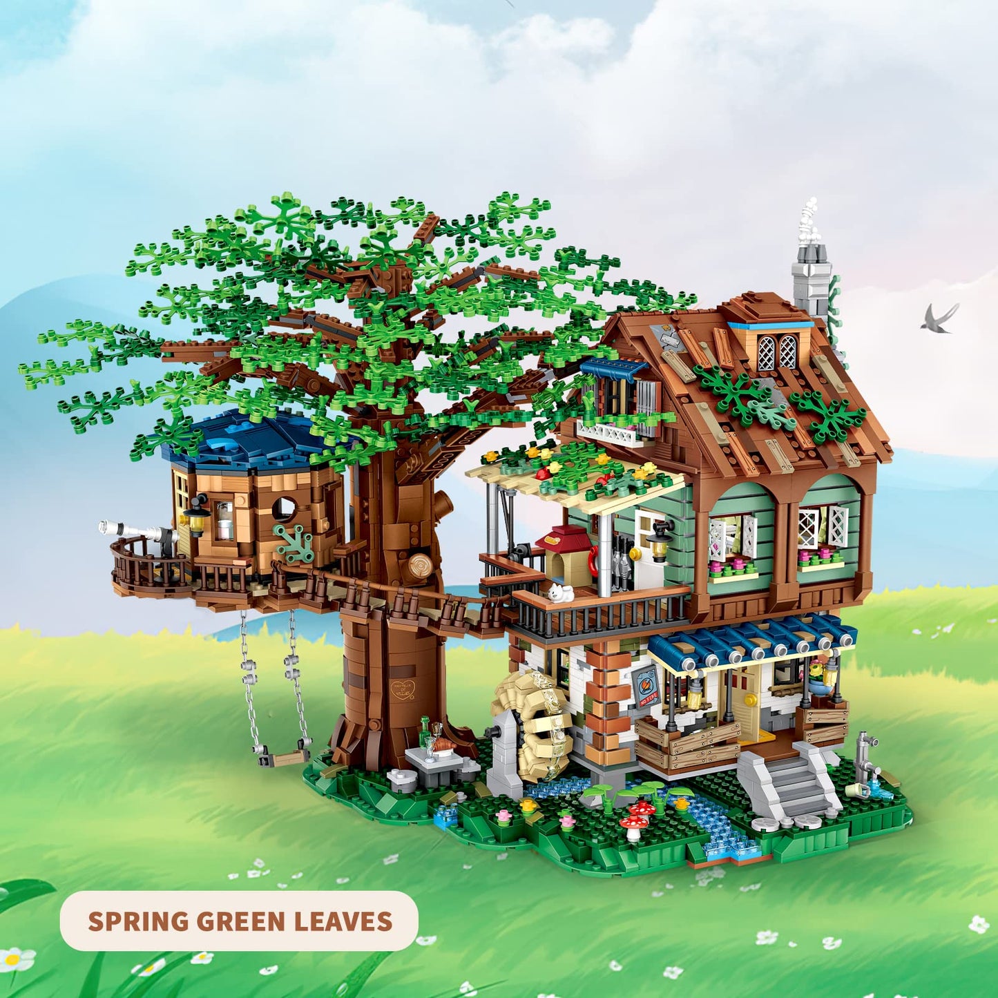 HSANHE Idea Tree House Bricks Set – 4761-Piece Tree House for Adults 14+