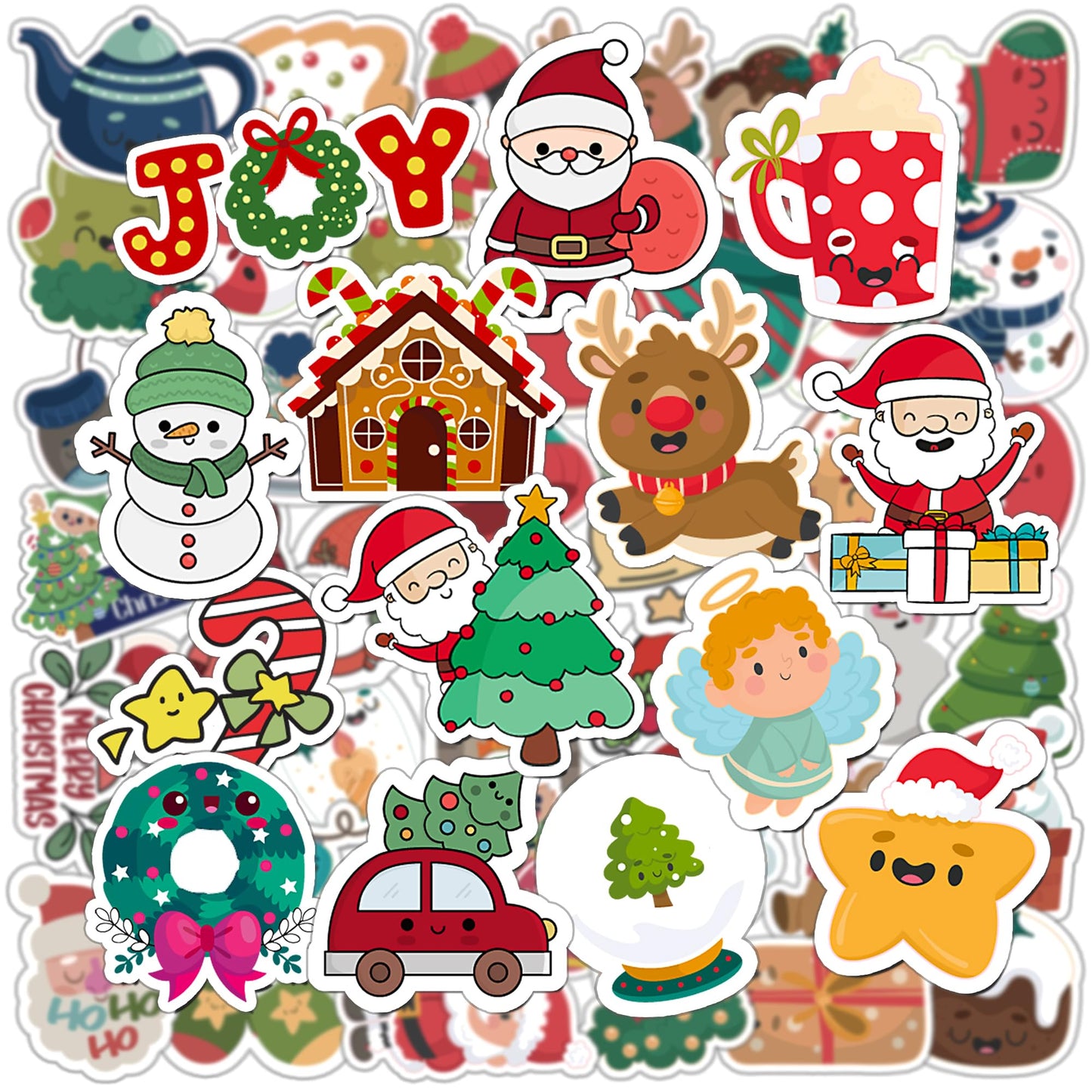 HSHFAMIIY 100Pcs Christmas Stickers for Kids – Stocking Stuffers & Crafts