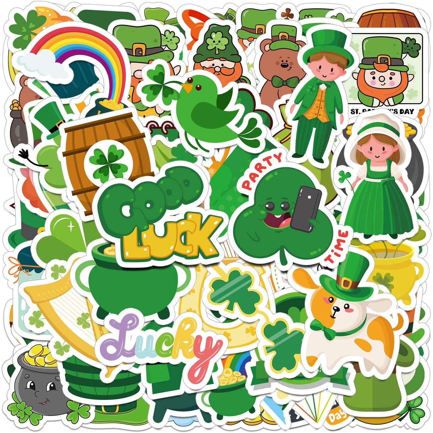 St Patrick's Day Stickers for Kids | 100 Festive Designs | HSHFAMIIY