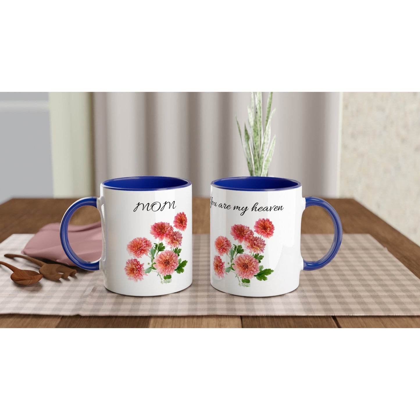 Hstrends 11oz Floral  MOM you are my heaven Ceramic Mug