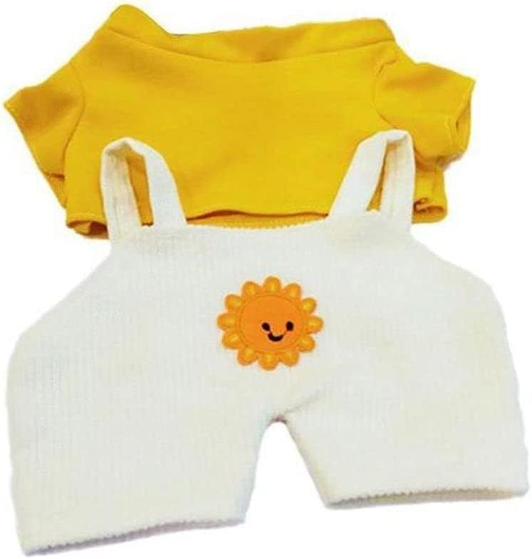 Htppzjr Cartoon Duck Clothes — White & Yellow Plush Outfit for Stuffed Animals