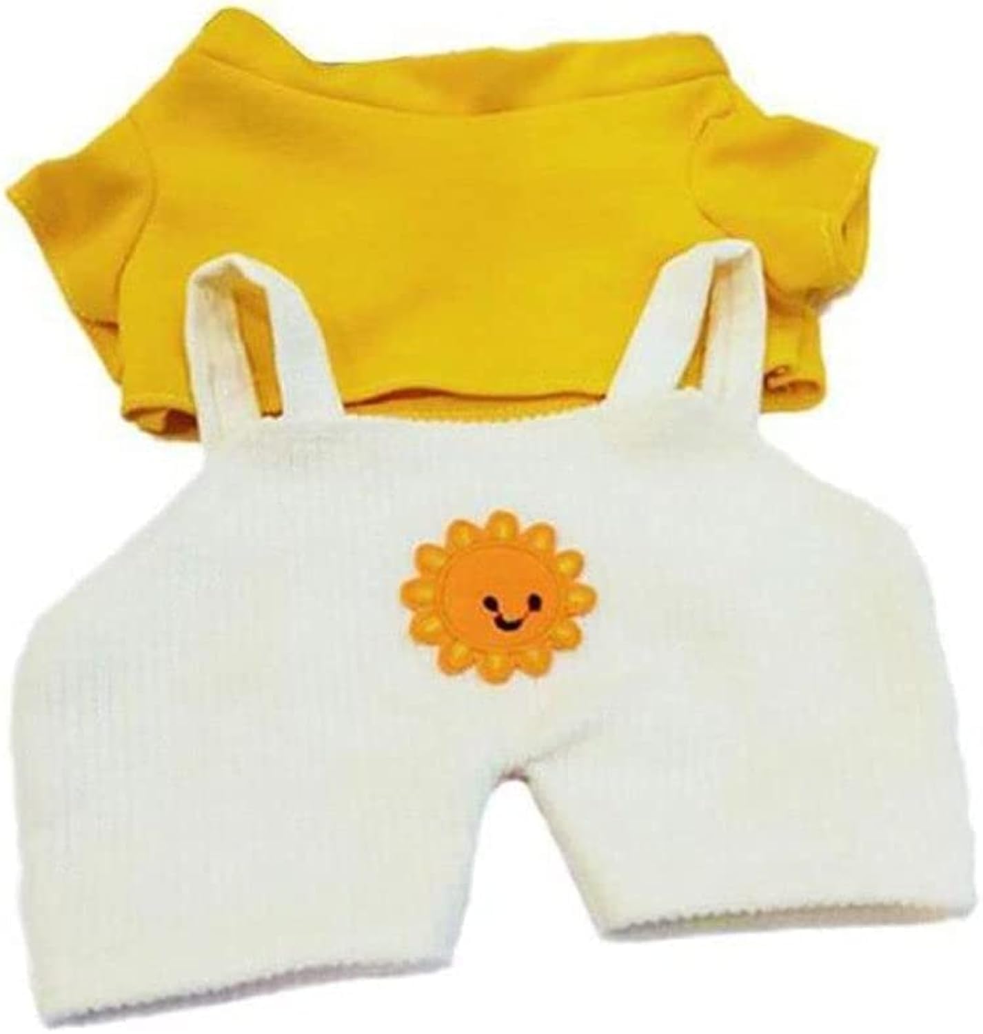 Htppzjr Cartoon Duck Clothes — White & Yellow Plush Outfit for Stuffed Animals