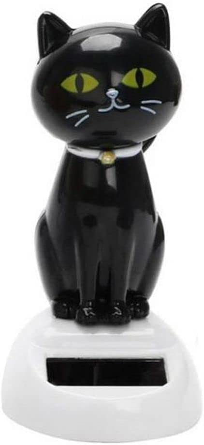 Htppzjr Solar Cat Toy Dancing — Eco-Friendly Car Dashboard & Desk Ornament