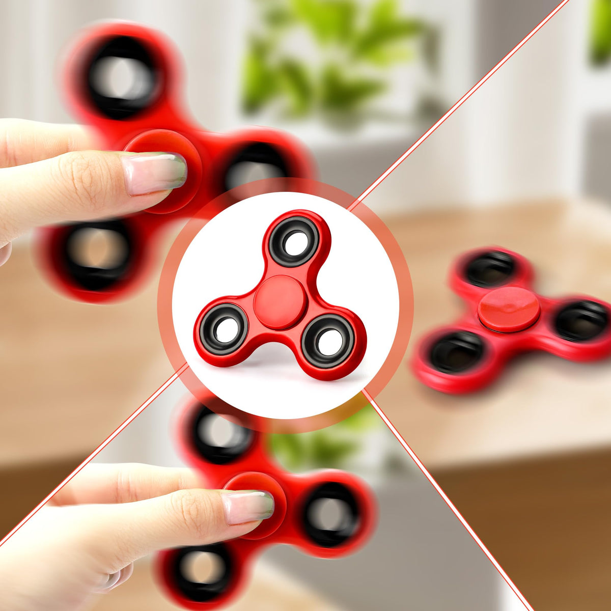 HTSHO Adult Fidget Toys - Car Ride Activities for Kids Aged 4-8 | Travel Essentials (Red)