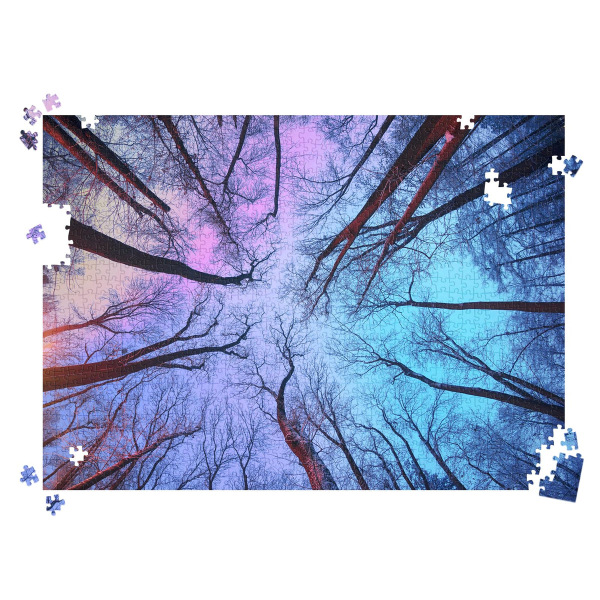 HUADADA 1000-Piece Winter Forest Puzzle for Adults | Challenging Jigsaw Gift