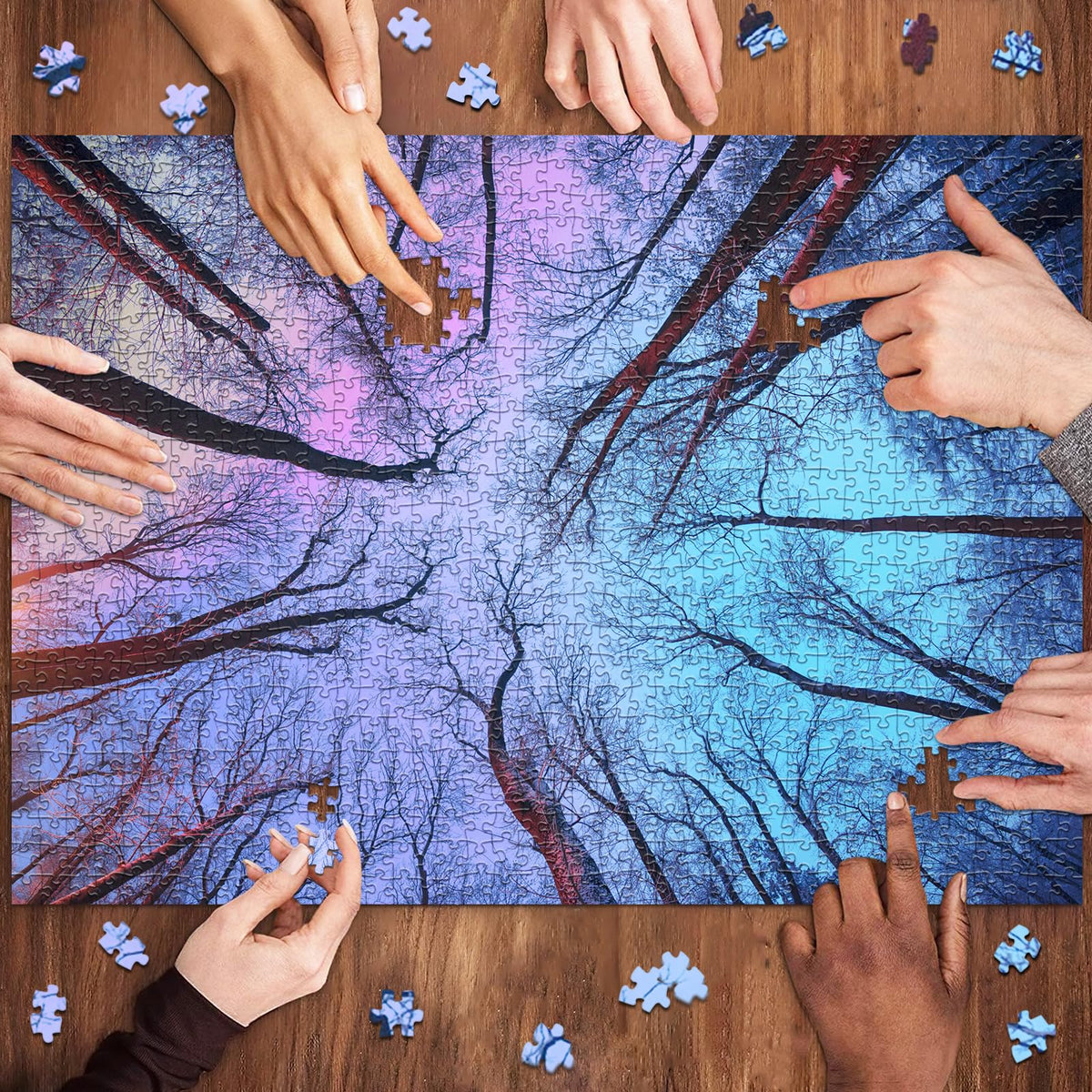 HUADADA 1000-Piece Winter Forest Puzzle for Adults | Challenging Jigsaw Gift