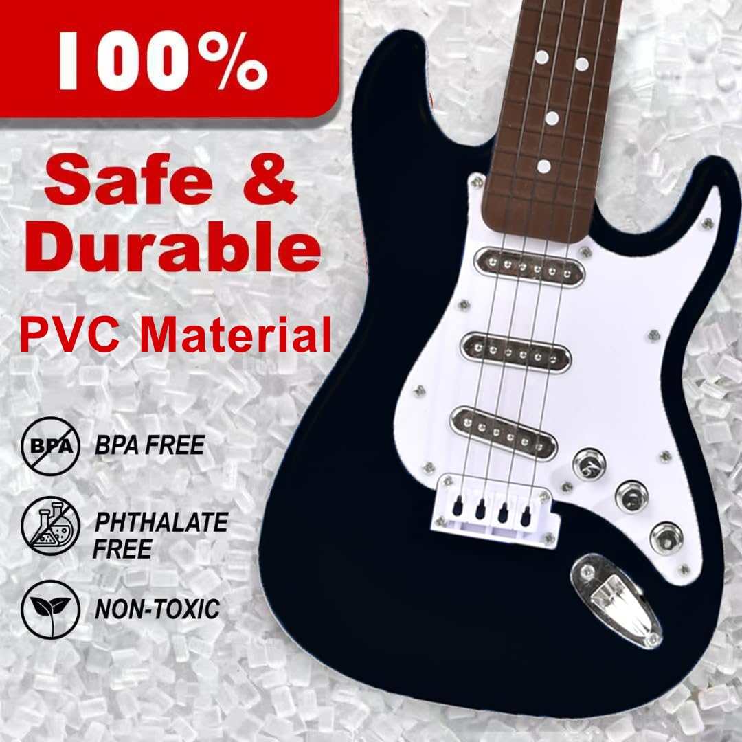 Huang Cheng Toys 16-Inch Mini Guitar Toy for Kids and Beginners | Lightweight Instrument with Strap