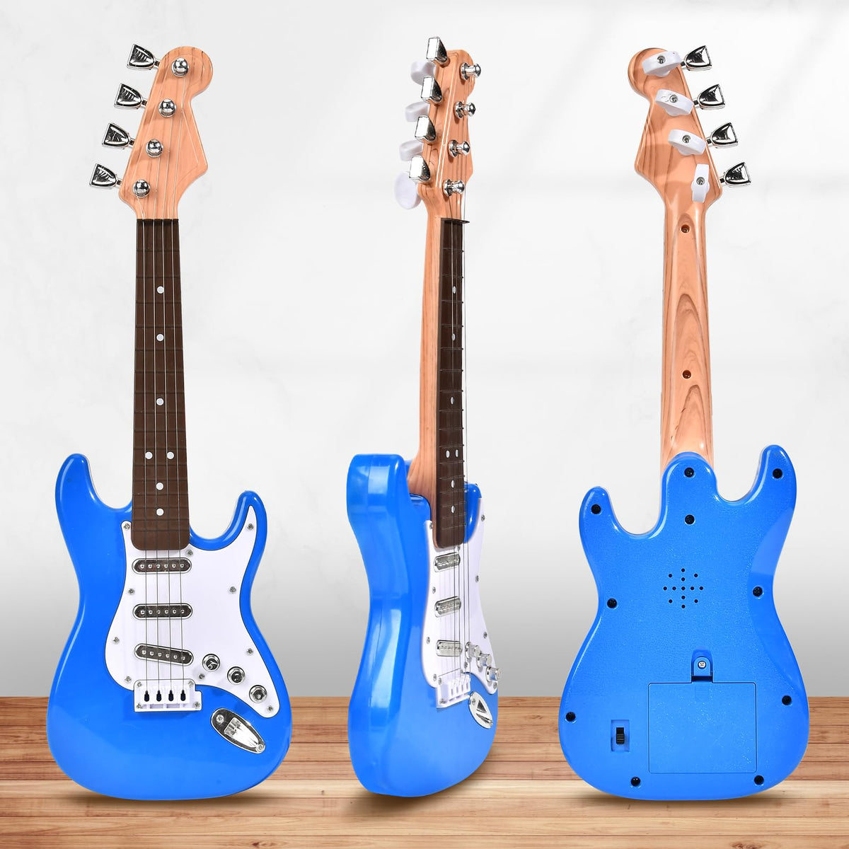 Huang Cheng Toys 16inch Mini Guitar Toy for Kids & Beginners with Strap