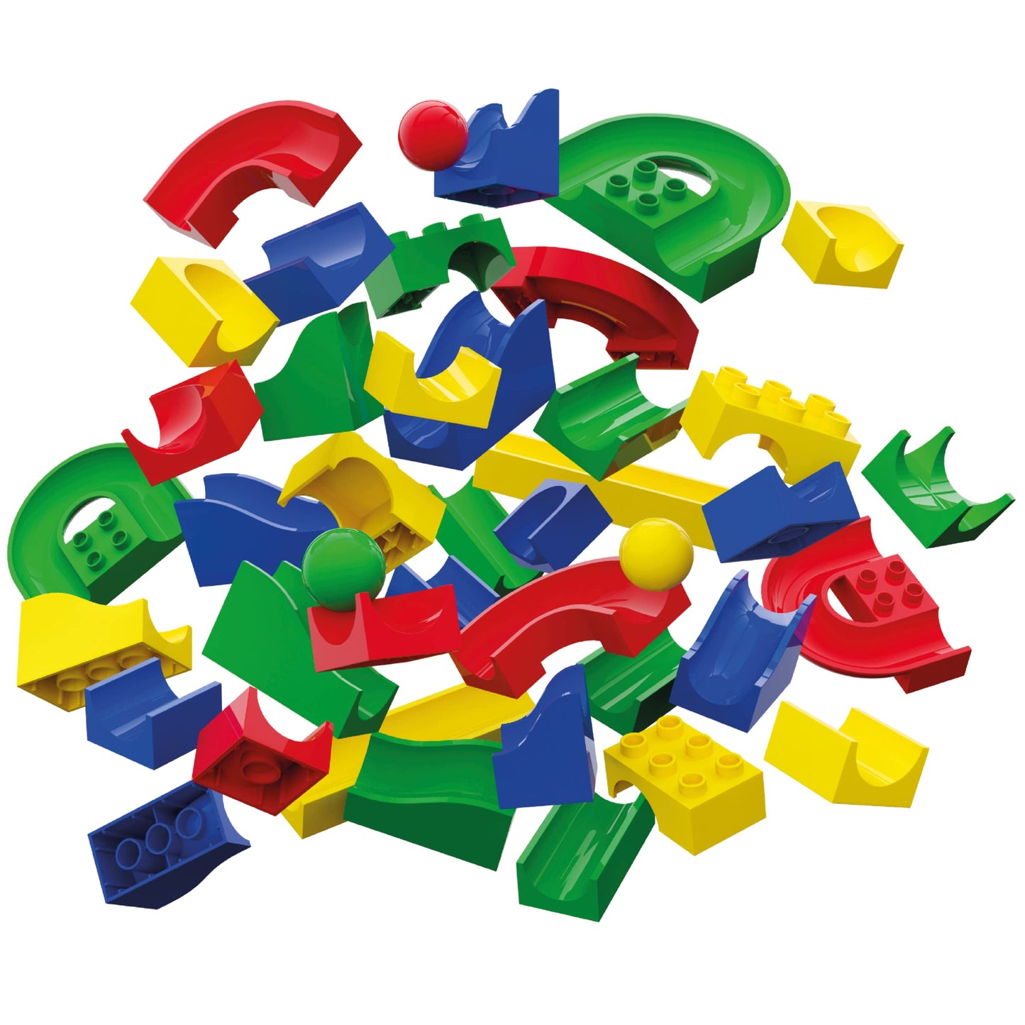 Hubelino 55 Piece Run Elements Set – The Original Marble Run Expansion, Made in Germany