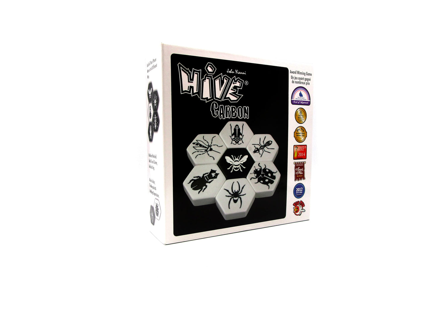 Huch & Friends Hive Carbon Special Edition — No-Board Strategy Game with Mosquito & Ladybug