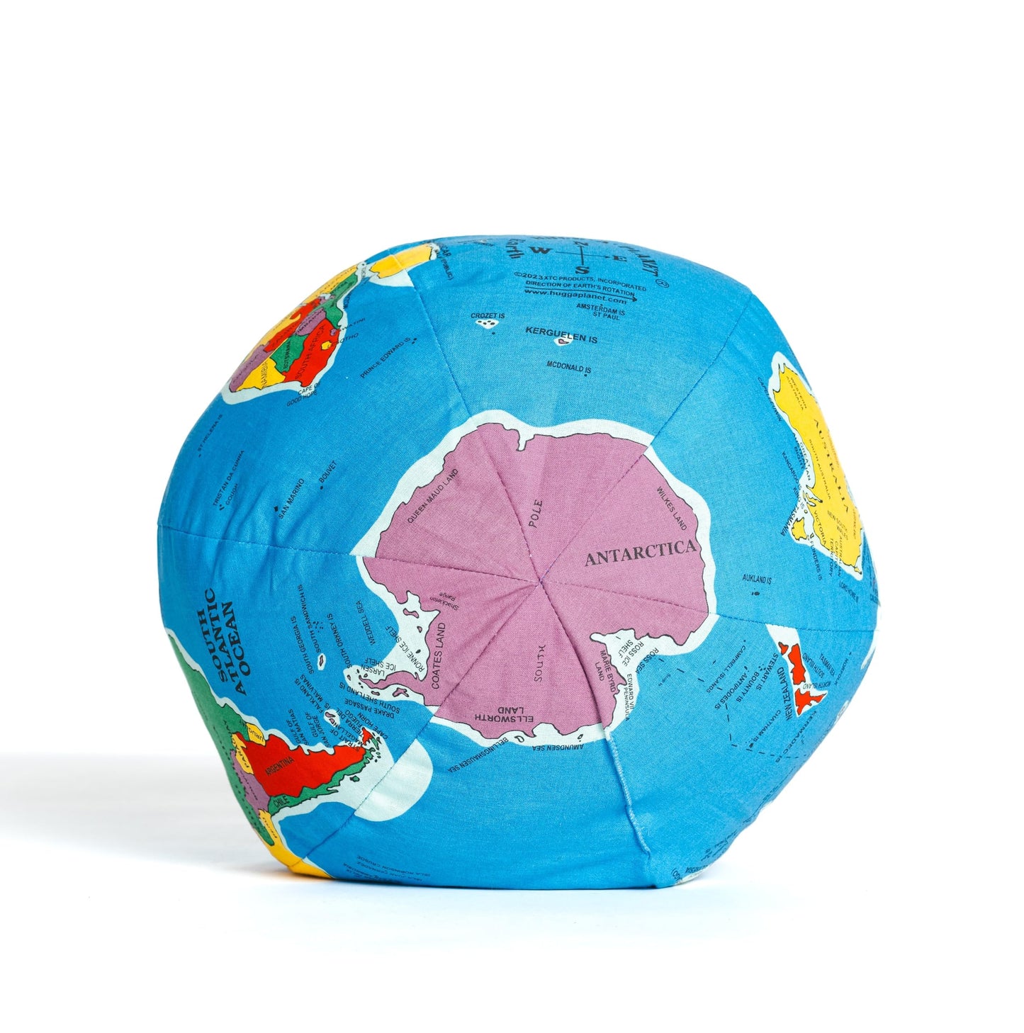 Hugg-A-Planet Classic Political Earth — Plush Globe Toy for Newborns and Up