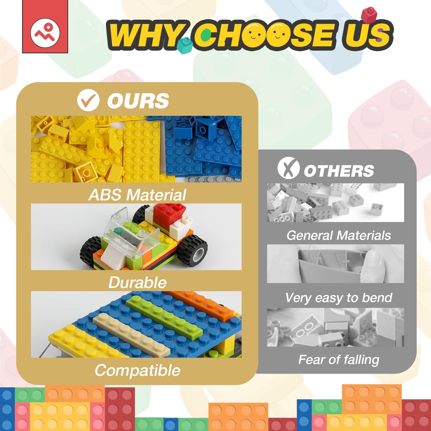 HUIZDQ 450pcs Wheels and Axles Set – Compatible with Major Brick Brands