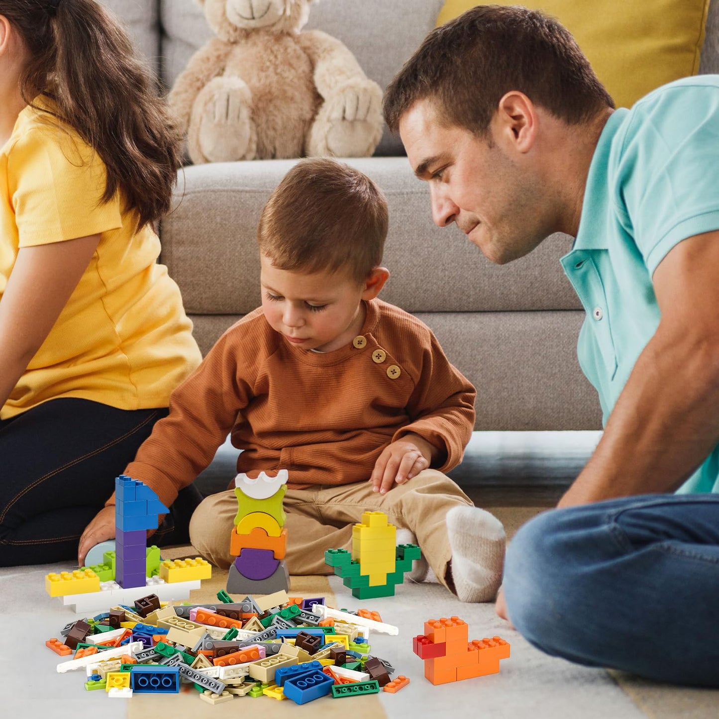 HUIZDQ 1500-Piece Building Bricks Set — Classic Bulk Blocks Compatible with All Major Brands