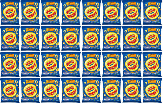 32 x Hula Hoops Salt & Vinegar Crisps 34G