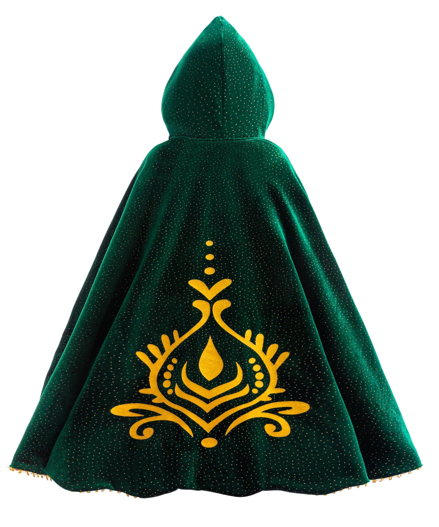 Hulaha Girls Velvet Hooded Cape - Anna Princess Costume for 5-7 Years
