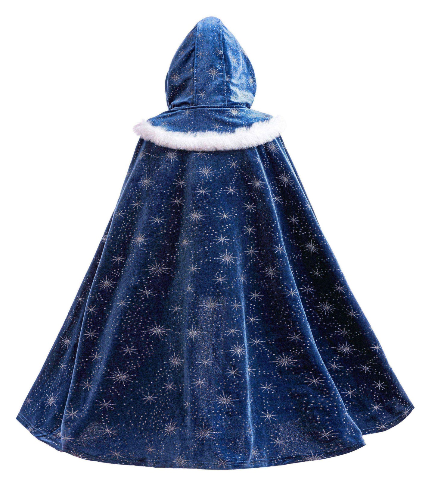 Hulaha Velvet Hooded Cape for Girls – Elsa-Inspired Princess Dress Up (2-10 Years)