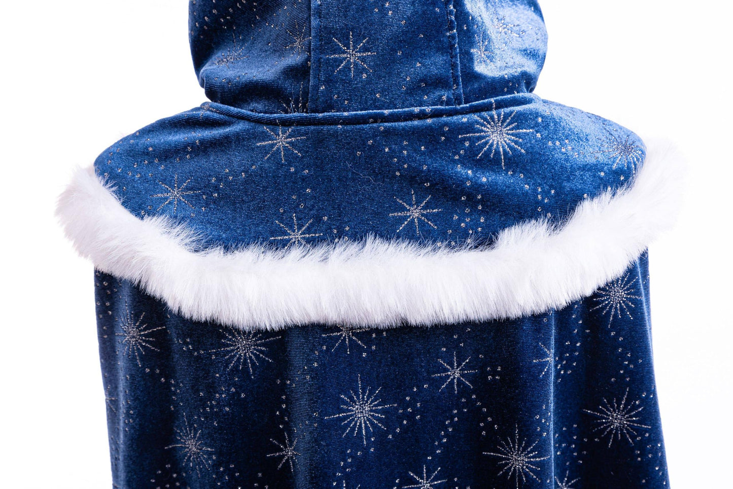 Hulaha Velvet Hooded Cape for Girls – Elsa-Inspired Princess Dress Up (2-10 Years)