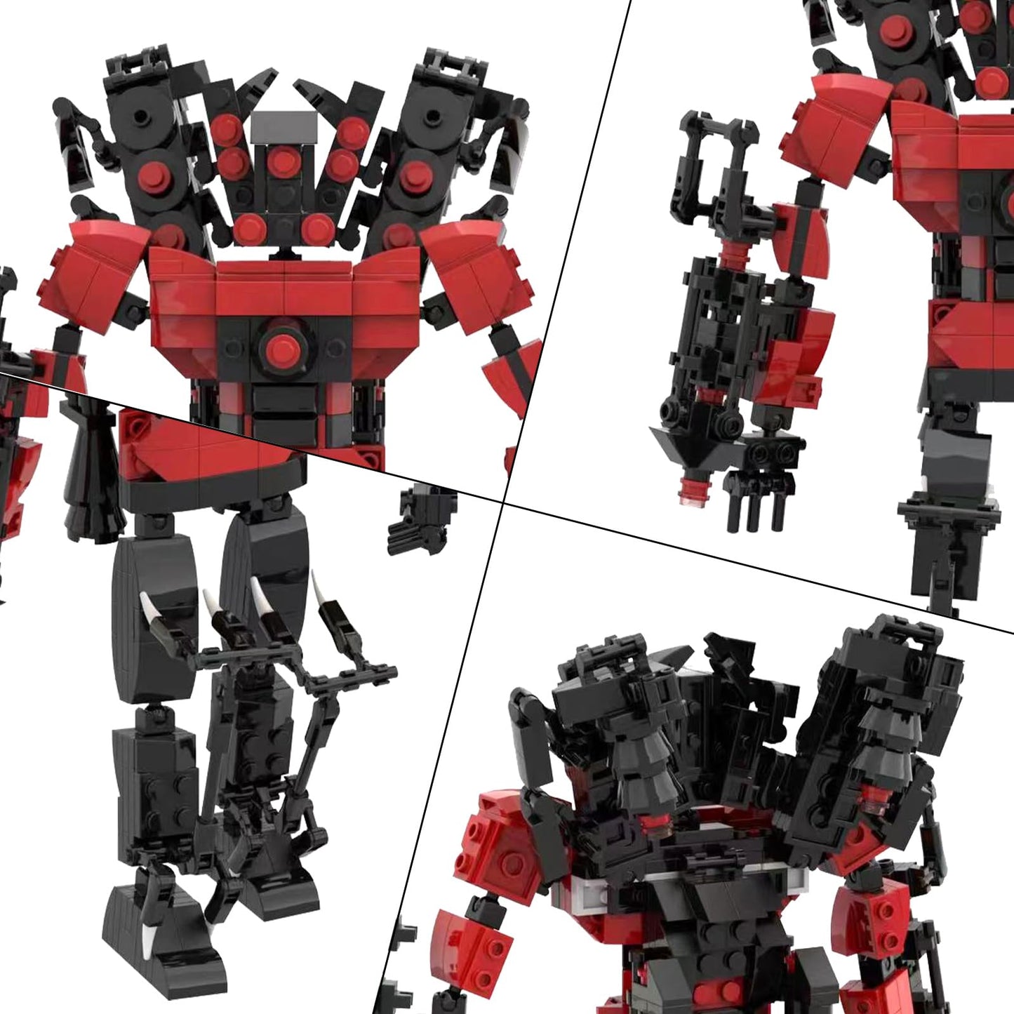 Huncdfe 575-Piece TV Man Building Blocks Set | Creative Construction Playset