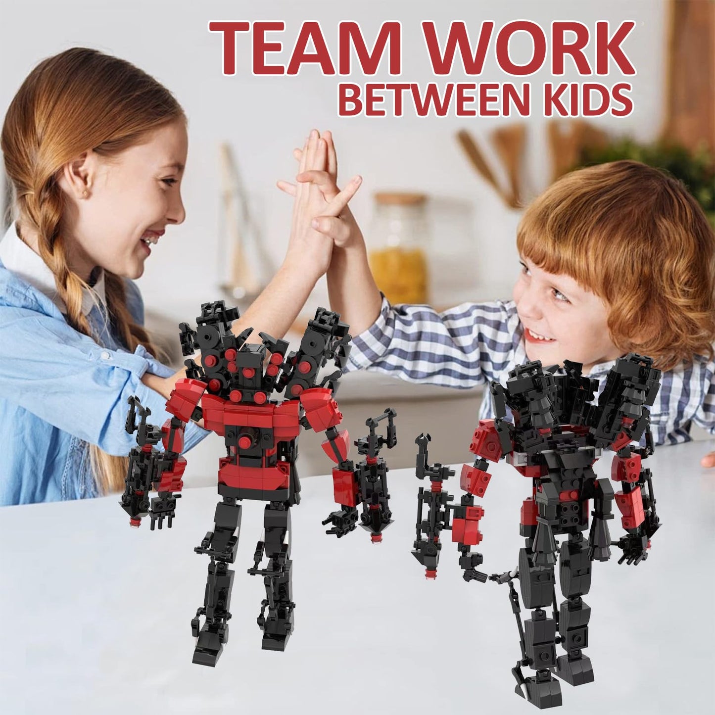 Huncdfe 575-Piece TV Man Building Blocks Set | Creative Construction Playset