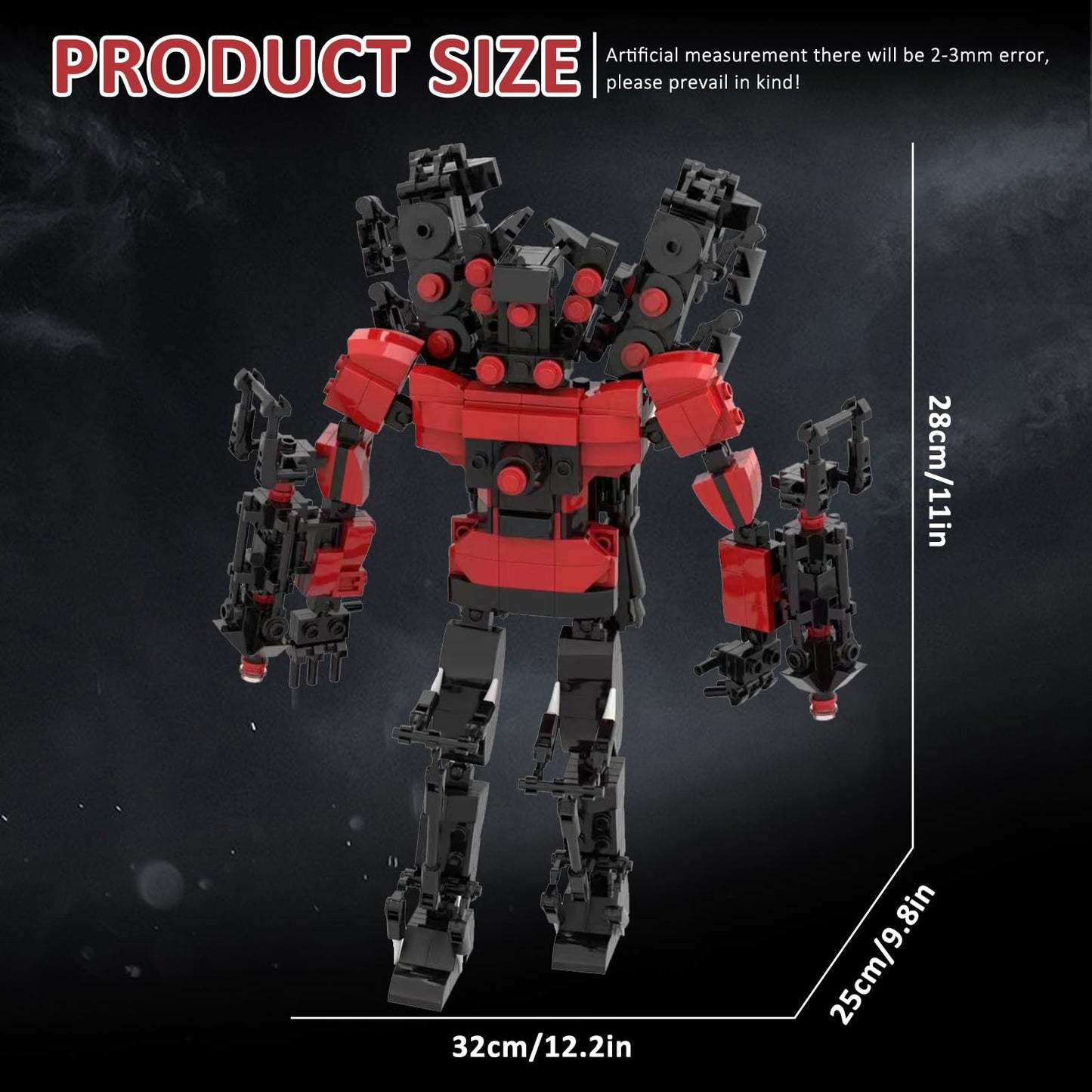 Huncdfe 575-Piece TV Man Building Blocks Set | Creative Construction Playset