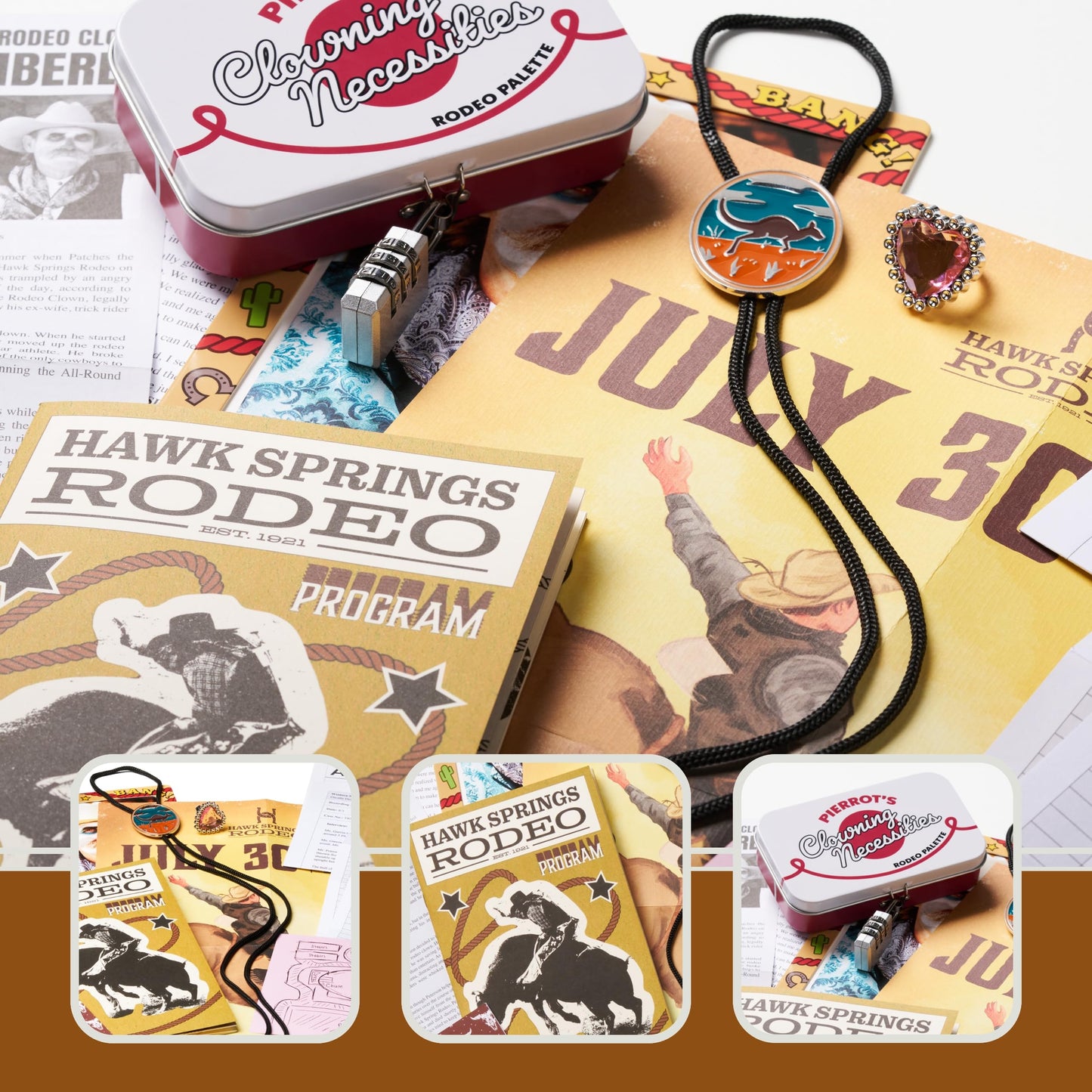 Hunt A Killer: R.I.P at The Rodeo — Murder Mystery Box Game for Adults | 1+ Players