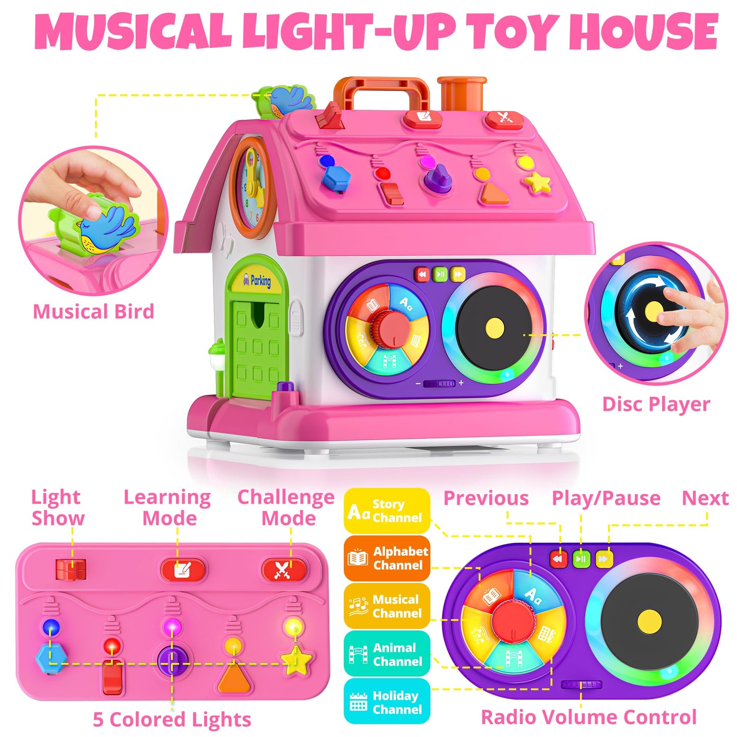 Hurdaos Montessori Toys for 1-Year-Olds — 12-18 Months Educational Toddler Toy Gift