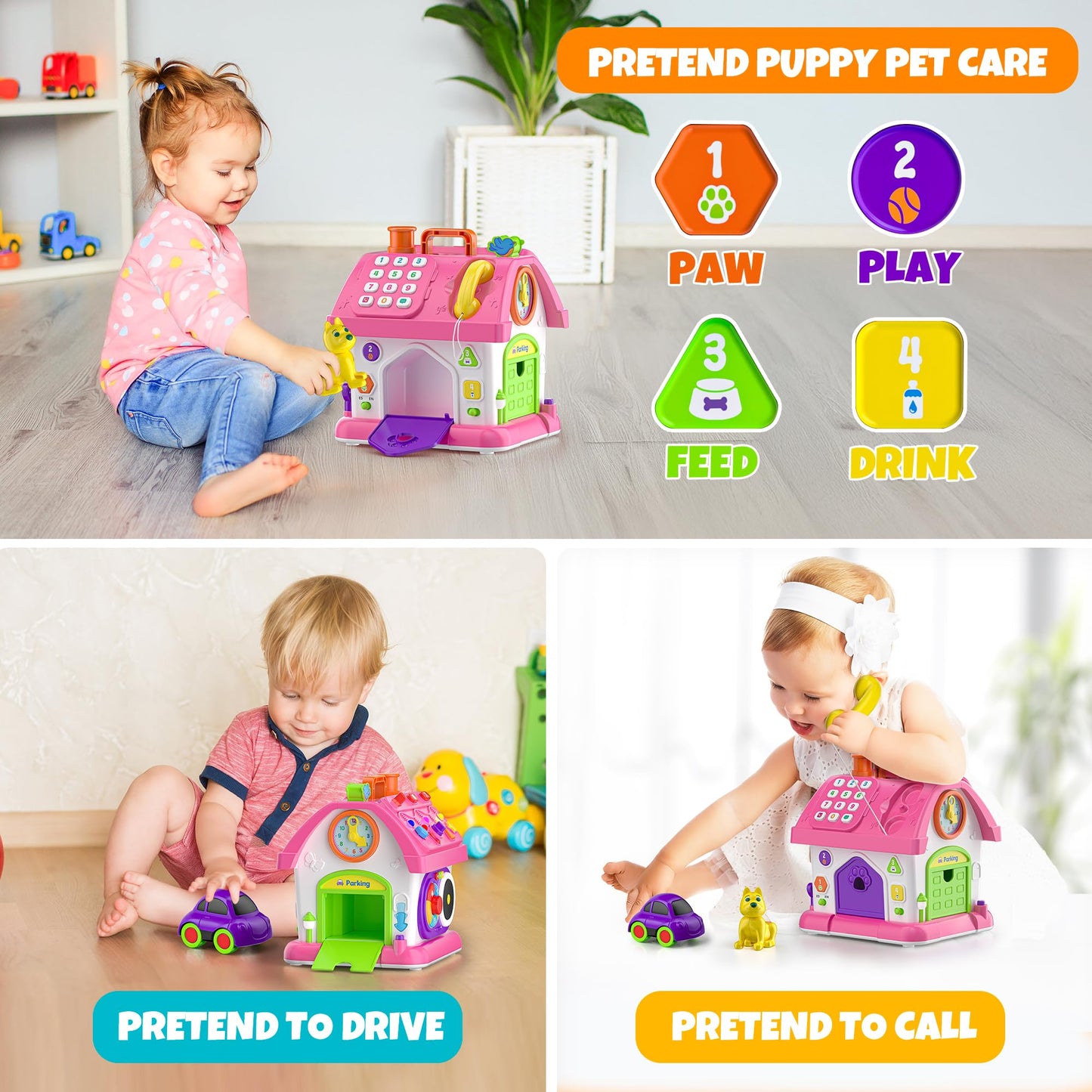 Hurdaos Montessori Toys for 1-Year-Olds — 12-18 Months Educational Toddler Toy Gift