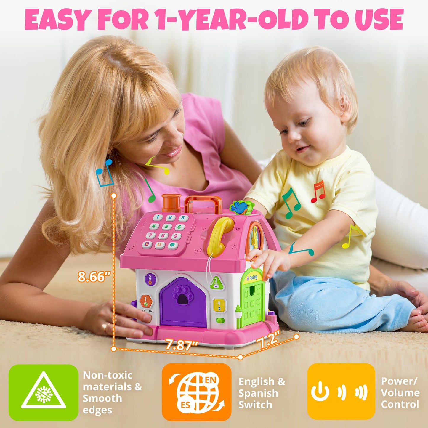 Hurdaos Montessori Toys for 1-Year-Olds — 12-18 Months Educational Toddler Toy Gift