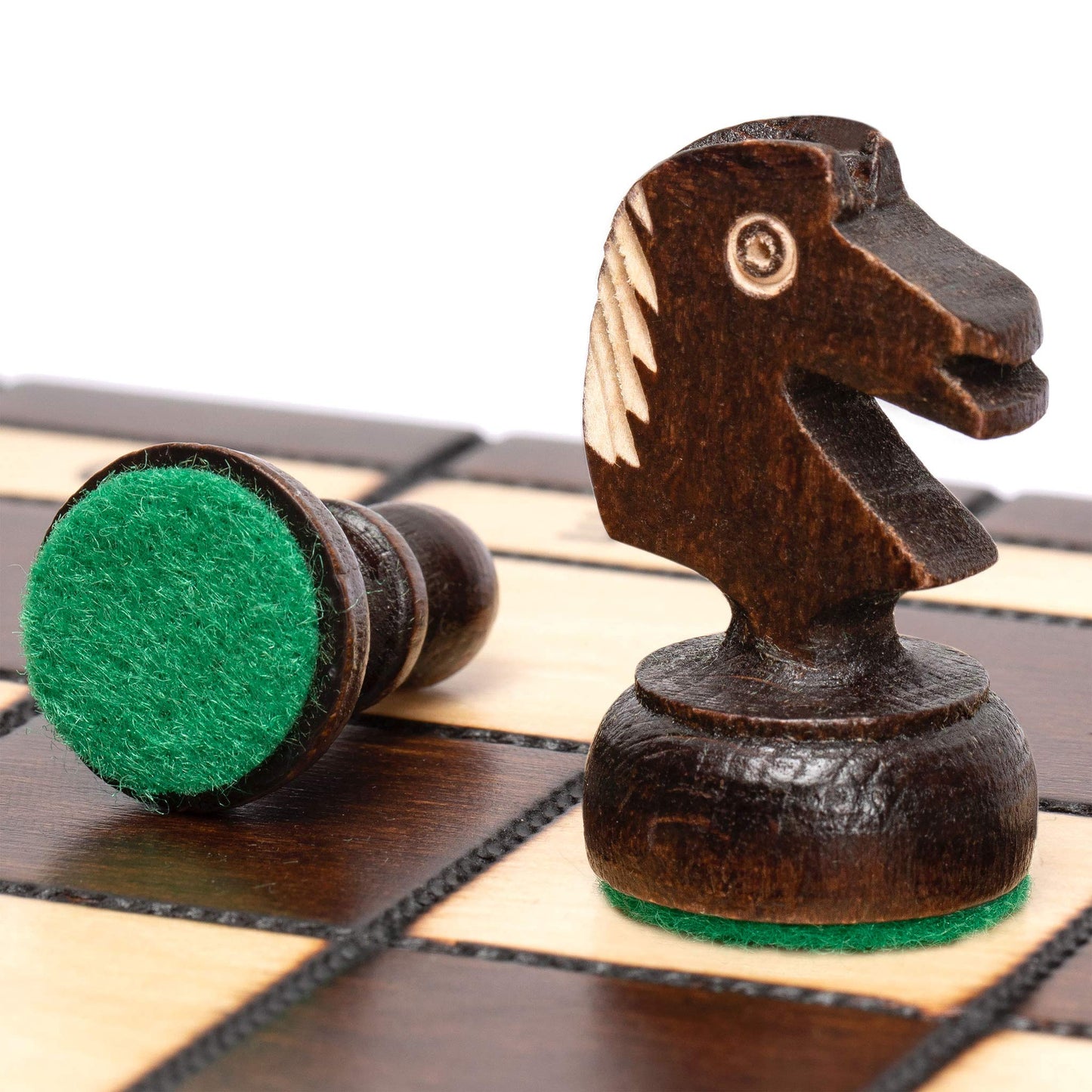 Husaria European International Chess Set – Handcrafted King's Classic, 13.8-Inch Board & Pieces